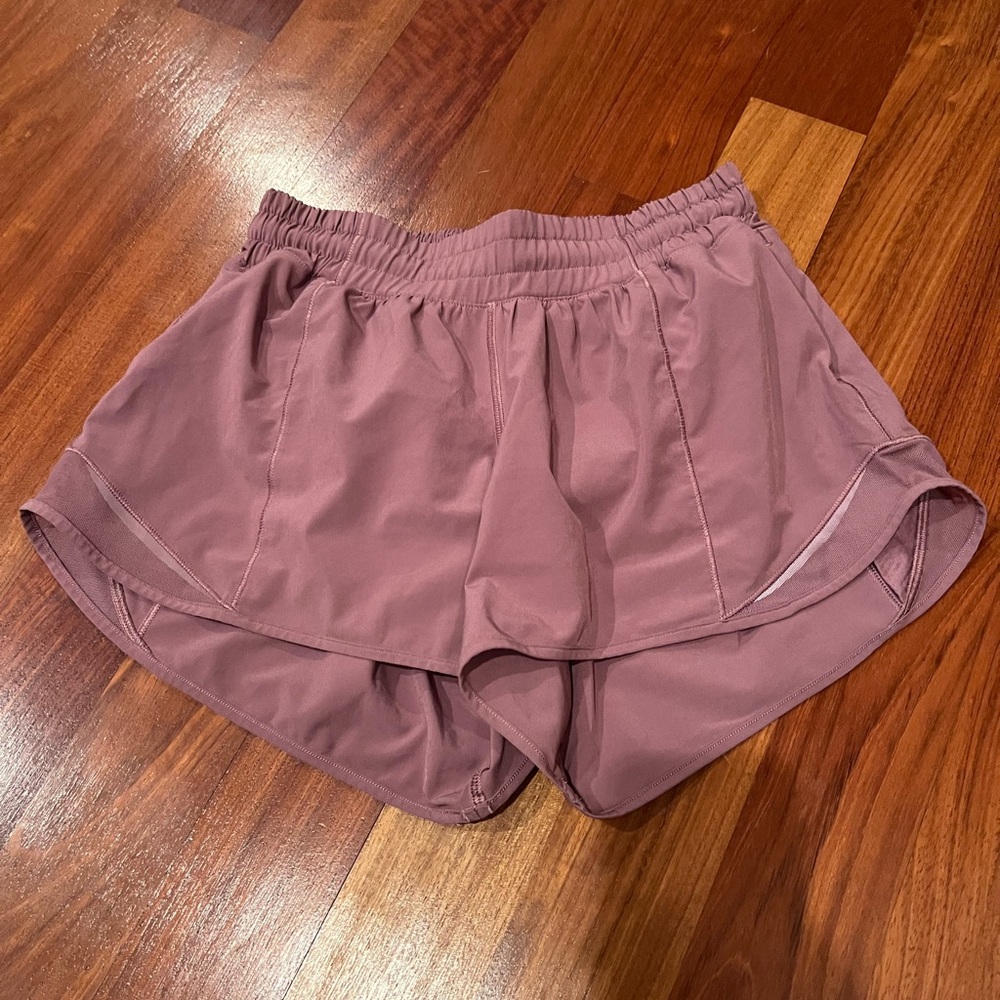 Mauve lululemon size 6 shorts in 4 inch length